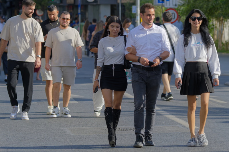 People walking